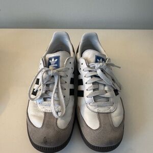 Adidas White and Gray Classic Sneakers